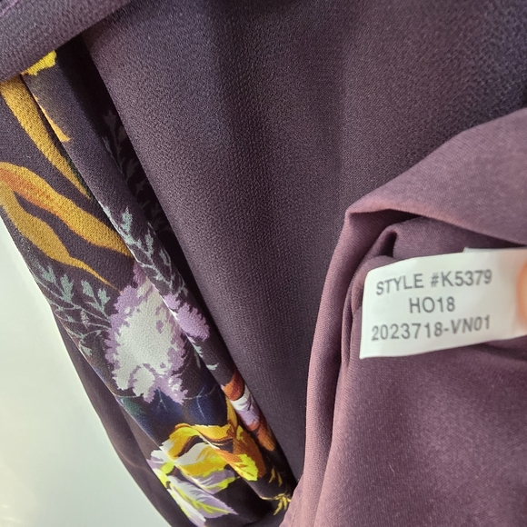 Madewell Vervain Wrap Dress Short Ruffle Sleeve Maxi Blooming Oasis Size XS HTF - Picture 11 of 12